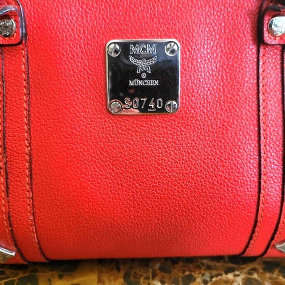 MCM Red Leather Women's Bag - Picture 8 of 8